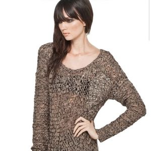 Helmut Lang open knit sweater